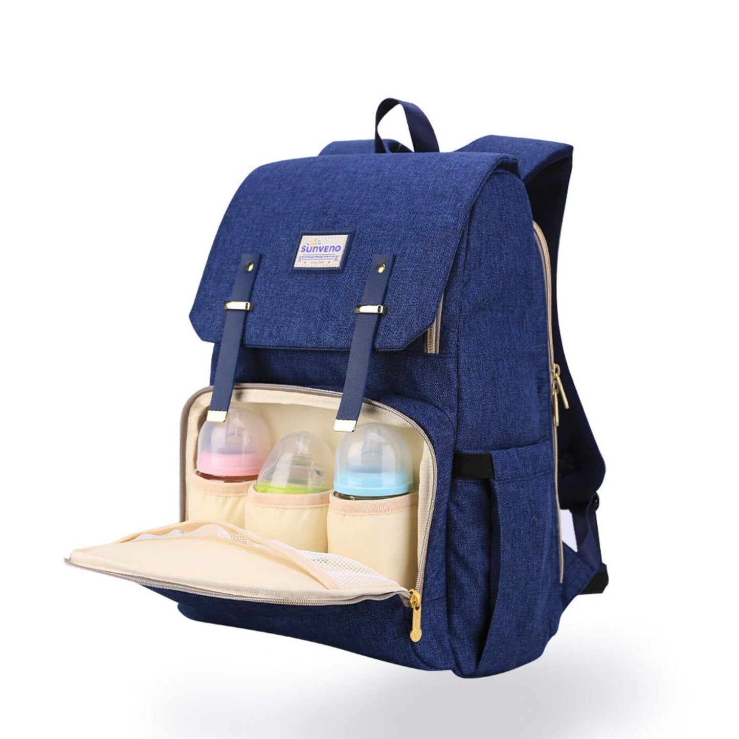 Sunveno Canvas Diaper Backpack - Navy