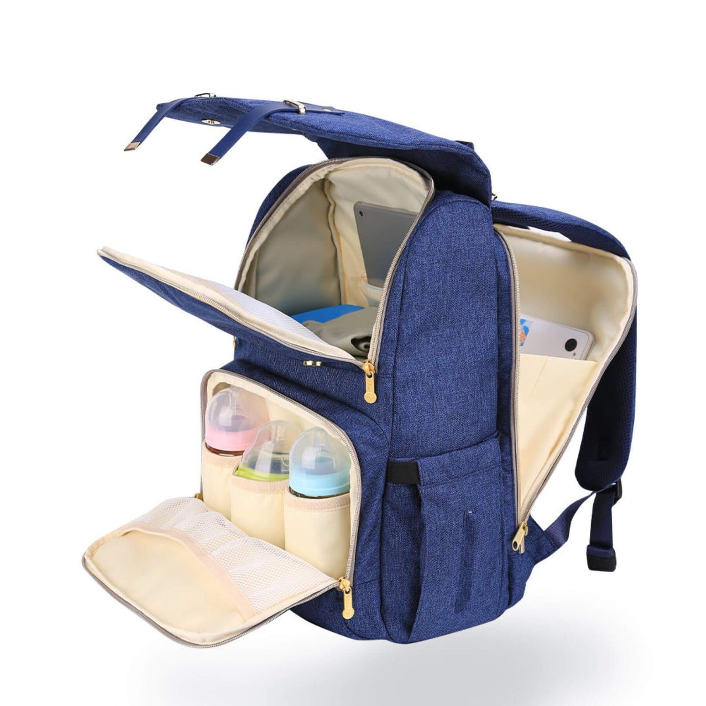 Sunveno Canvas Diaper Backpack - Navy