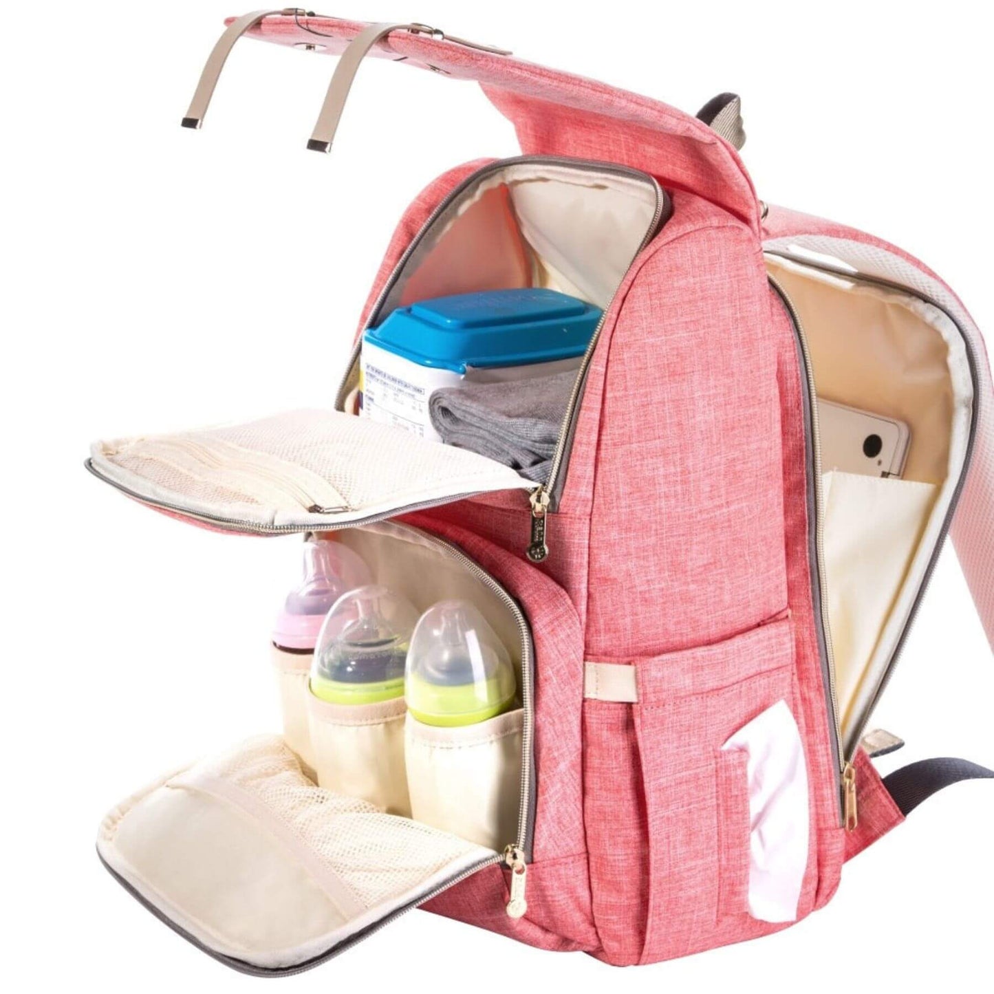 Sunveno Canvas Diaper Backpack - Pink