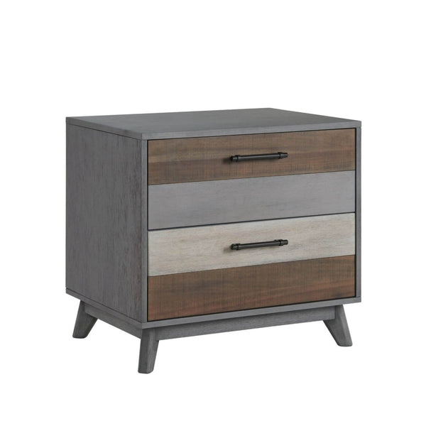 Soho Baby Cascade 2-Drawer Nightstand | Multi Tone Gray