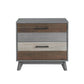 Soho Baby Cascade 2-Drawer Nightstand | Multi Tone Gray - Front View