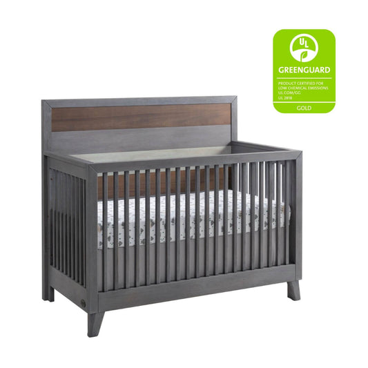 Soho Baby Cascade 4-in-1 Convertible Crib in Multi Tone Gray