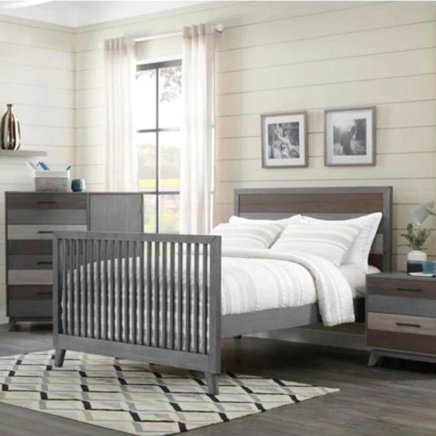 Soho Baby Cascade 4-Drawer Chifferobe | Multi Tone Gray - lifestyle