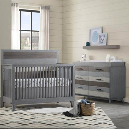 Soho Baby Cascade 6-Drawer Dresser | Milti Tone Gray - lifestyle