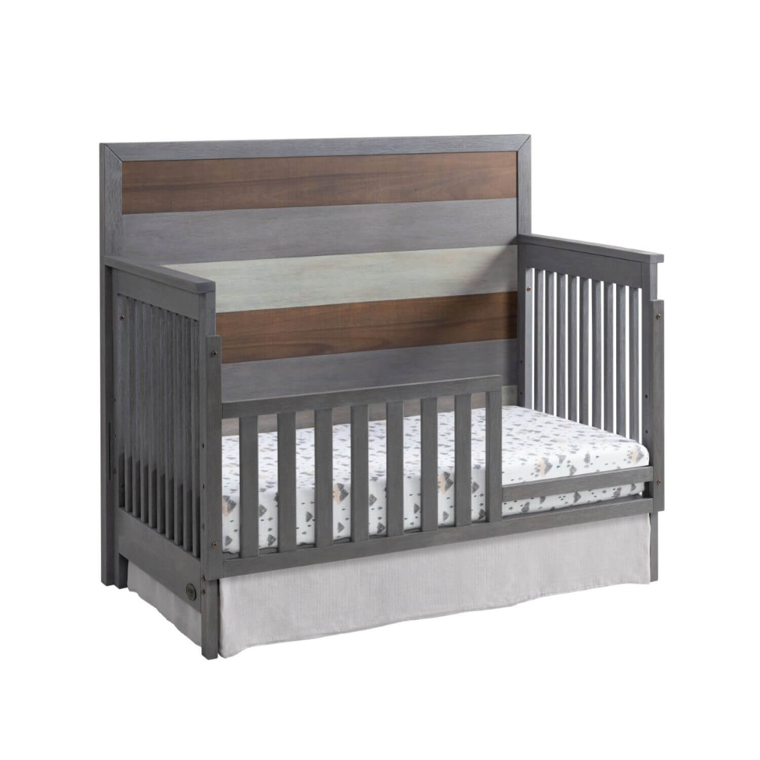 Soho Baby Cascade Guard Rail | Multi Tone Gray - view of guard rail installed