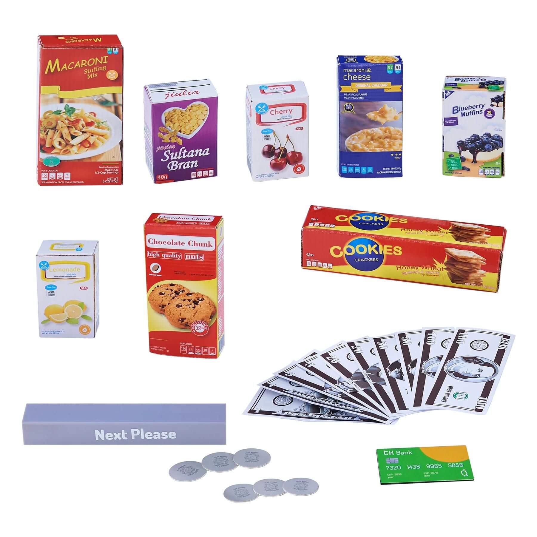 Teamson Kids Cashier Austin Play Market Checkout Counter Accessories