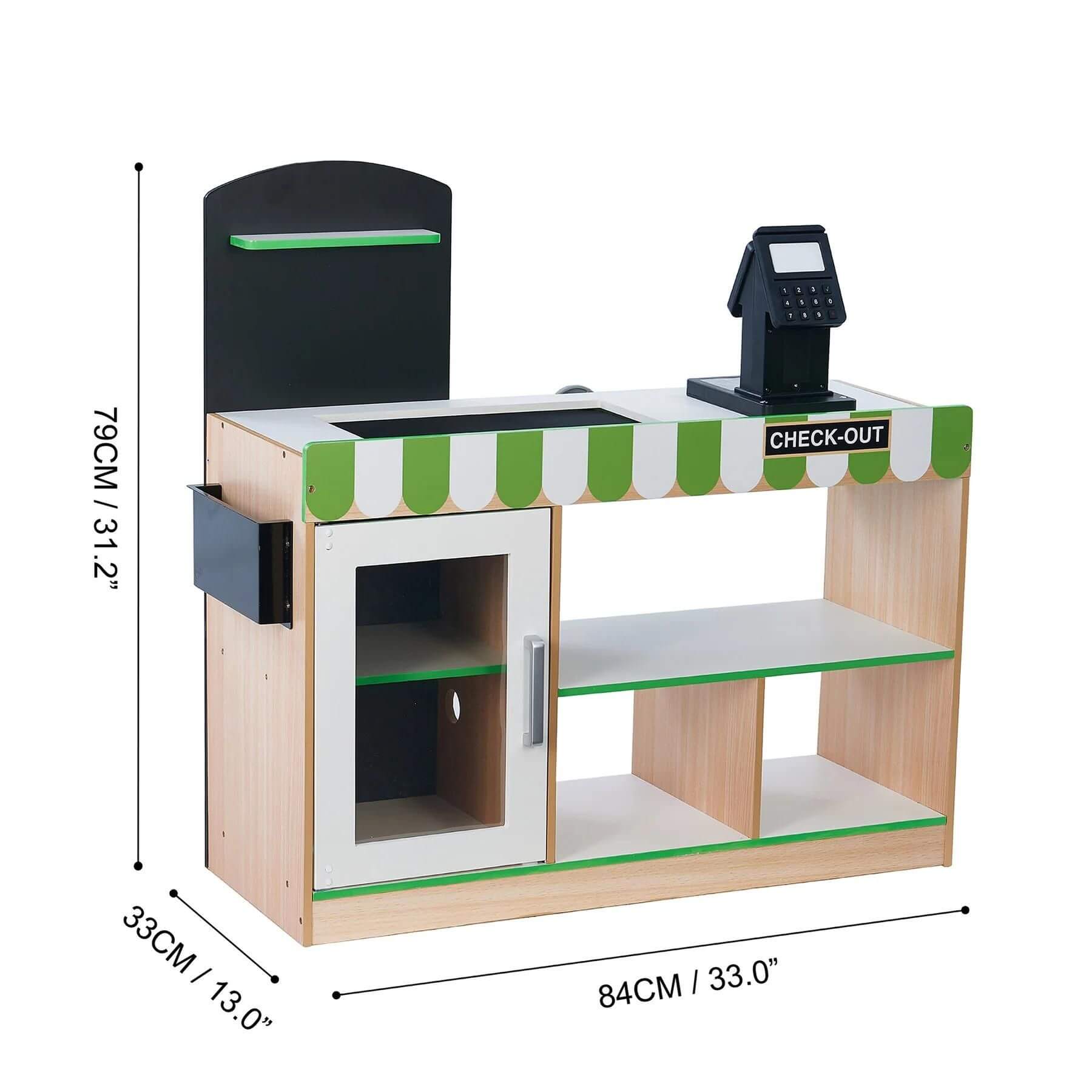 Teamson Kids Cashier Austin Play Market Checkout Counter