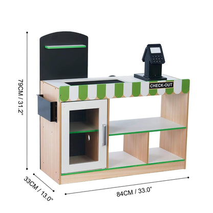 Teamson Kids Cashier Austin Play Market Checkout Counter