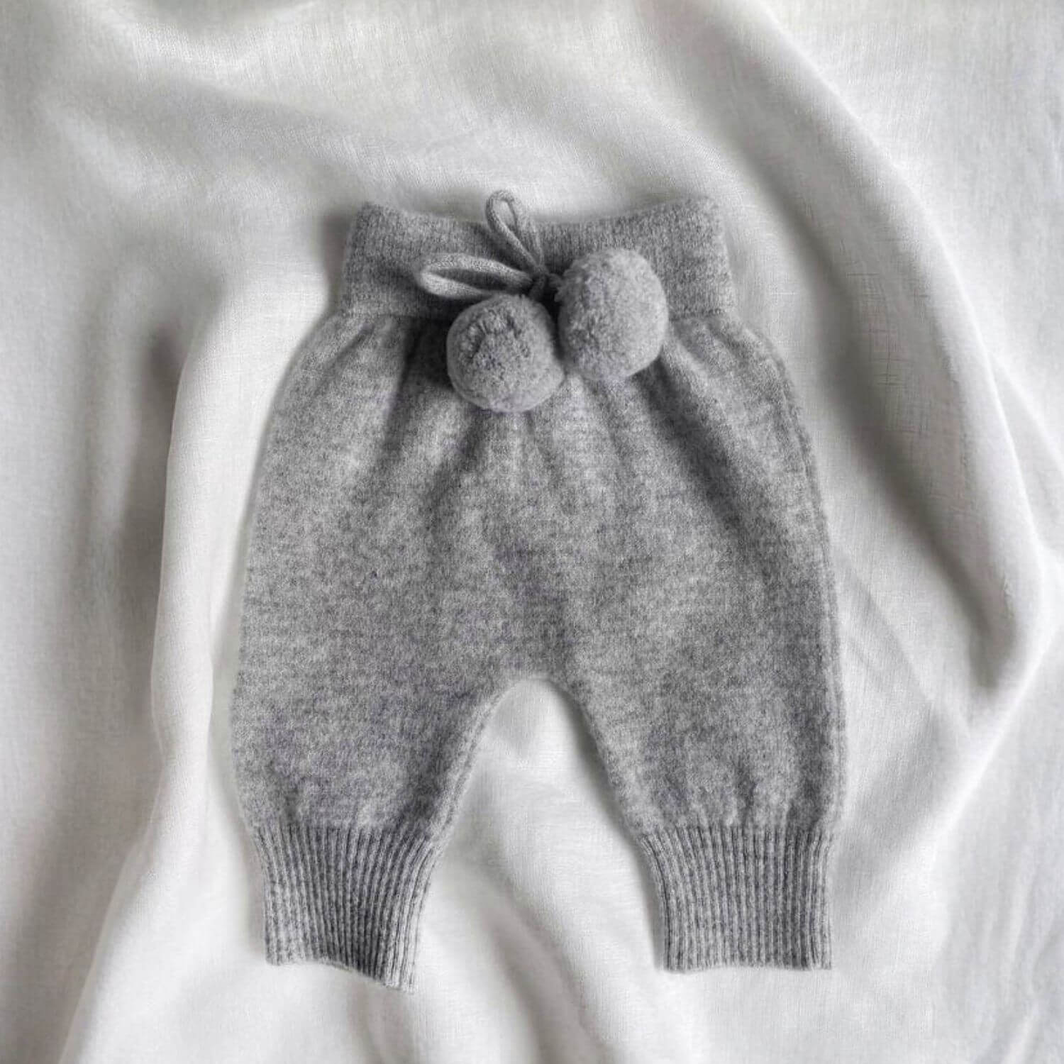 Unique Love Design Cashmere Baby Pants Grey