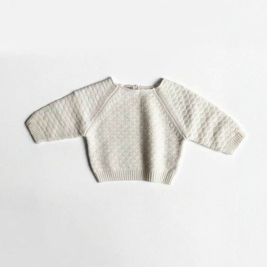 Unique Love Design Cashmere Baby Sweater Off White