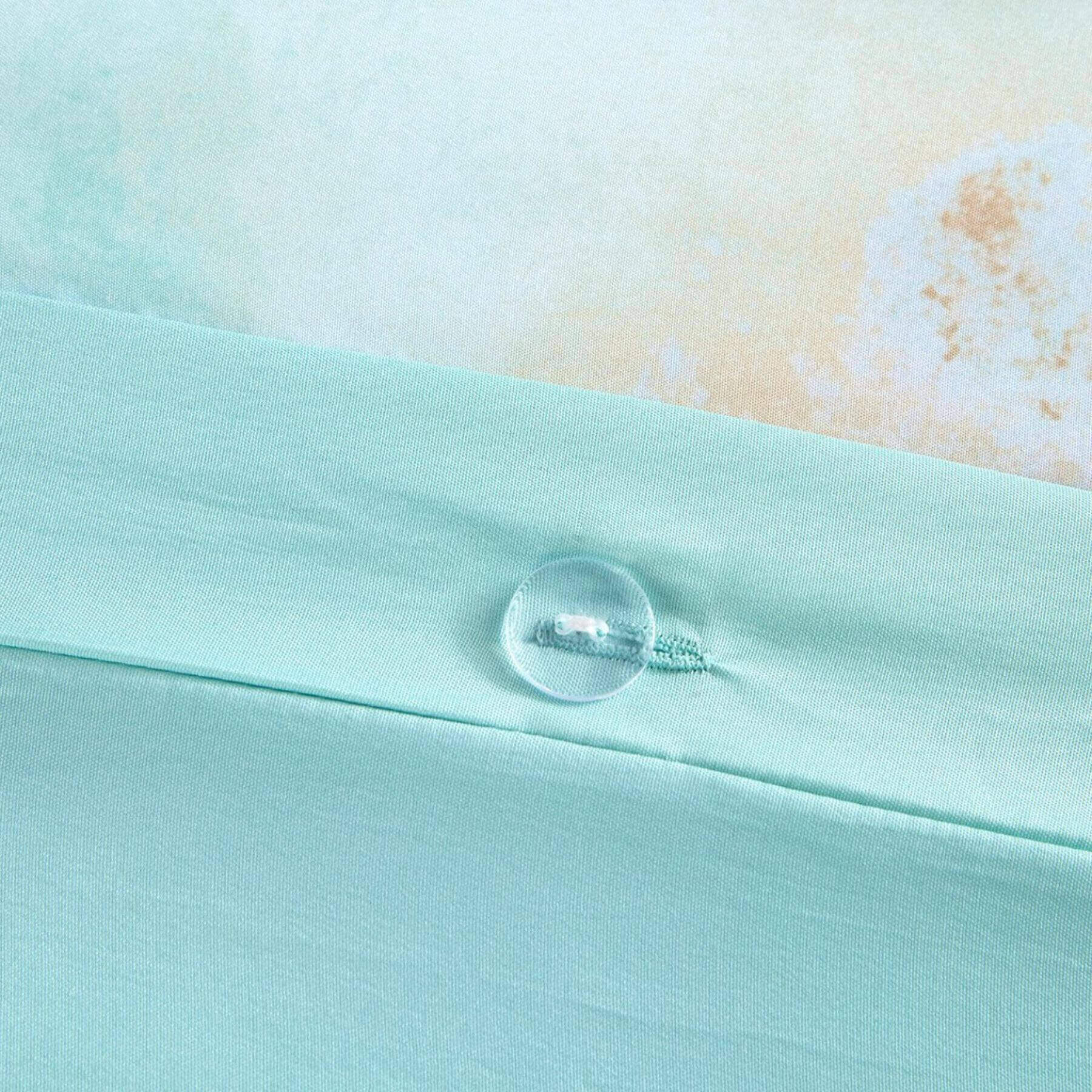 Detail View of Cassiopeia Watercolor Tie Dye Printed Duvet Cover