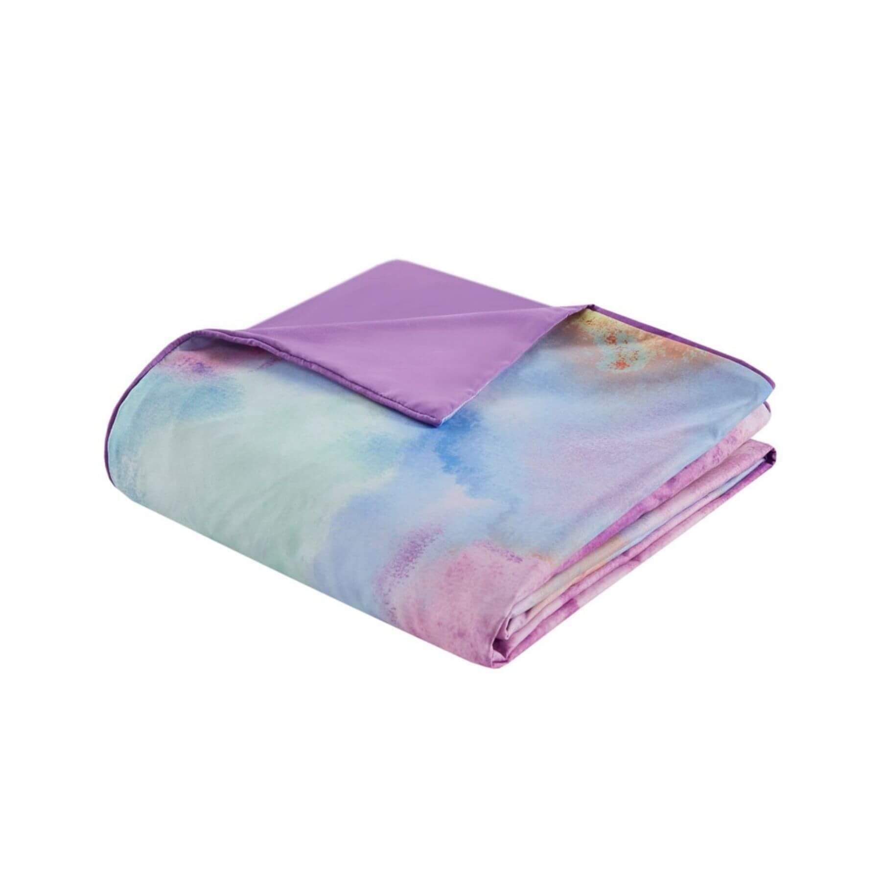 Cassiopeia Watercolor Tie Dye Printed Duvet Cover Lavender