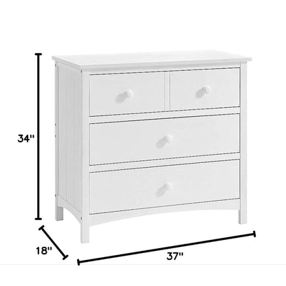 Oxford Baby Castle Hill 3-Drawer Dresser | Barn White