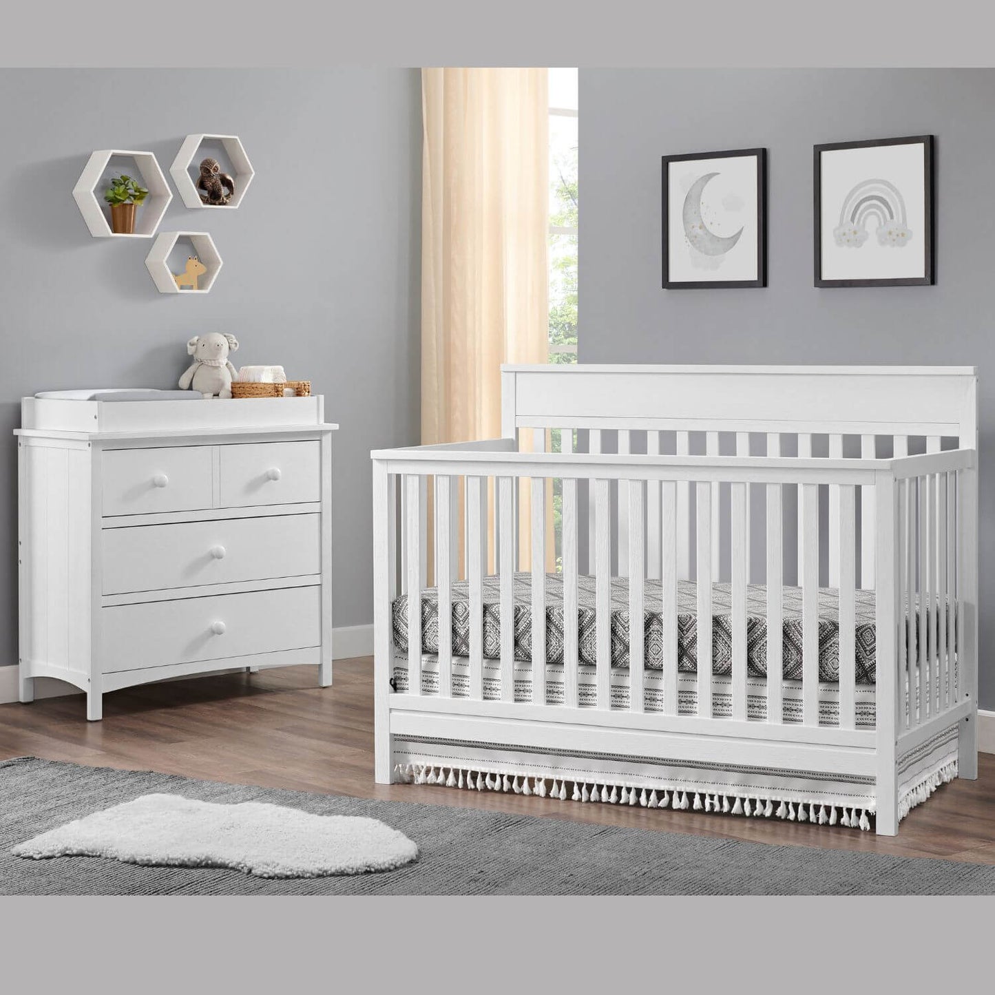 Oxford Baby Castle Hill 3-Drawer Dresser | Barn White