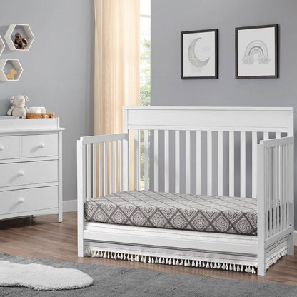 Oxford Baby Castle Hill 4-in-1 Convertible Crib | Barn White