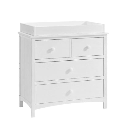Oxford Baby Castle Hill Changing Topper For 3-Drawer Dresser | Barn White