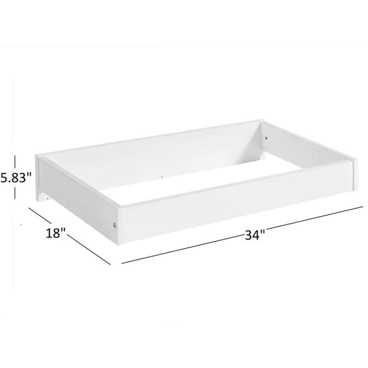 Oxford Baby Castle Hill Changing Topper For 3-Drawer Dresser | Barn White
