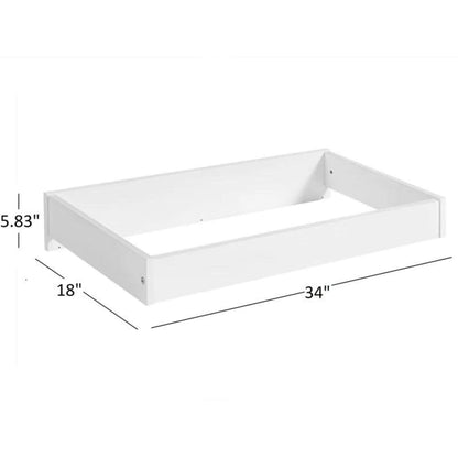 Oxford Baby Castle Hill Changing Topper For 3-Drawer Dresser | Barn White