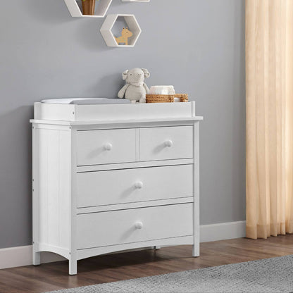 Oxford Baby Castle Hill Changing Topper For 3-Drawer Dresser | Barn White
