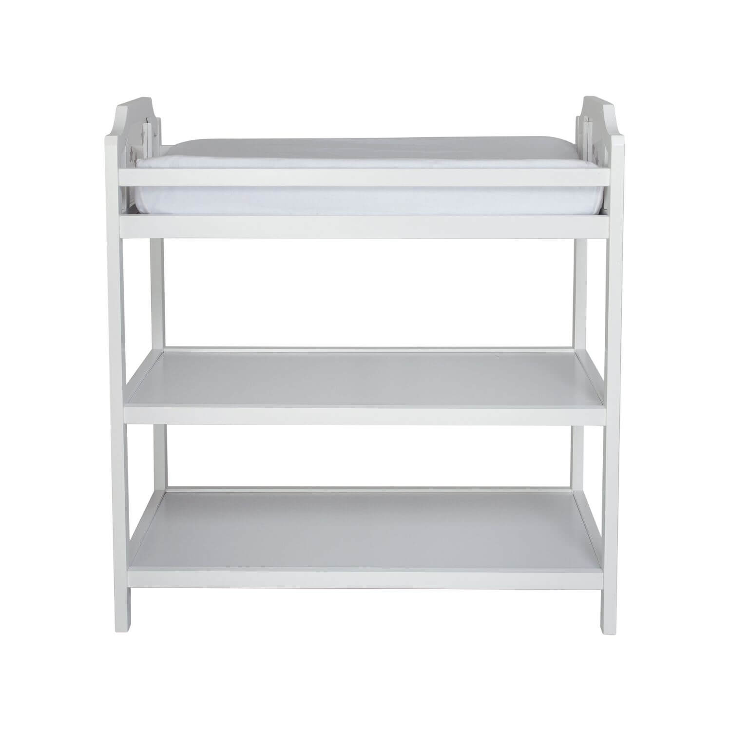 Front View of Celeste Changing Table White