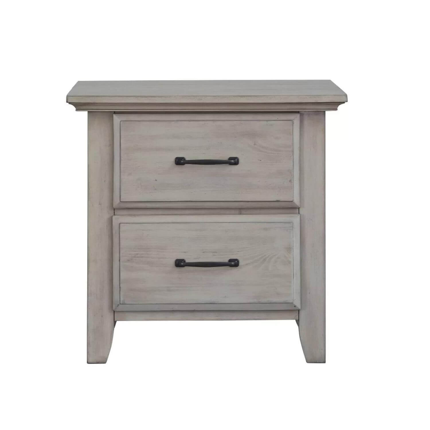 Soho Baby Chandler 2-Drawer Nightstand | Stone Wash - Product Front View