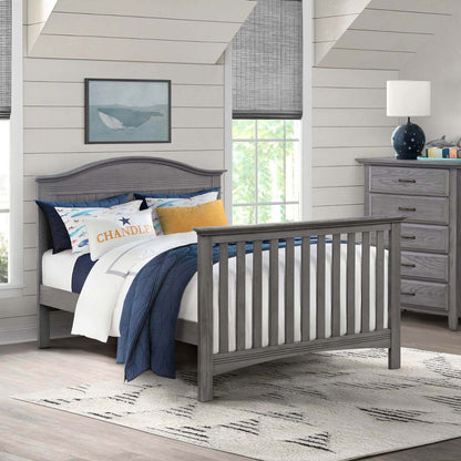 Soho Baby Chandler 4-in-1 Convertible Crib | Graphite Gray - Lifestyle