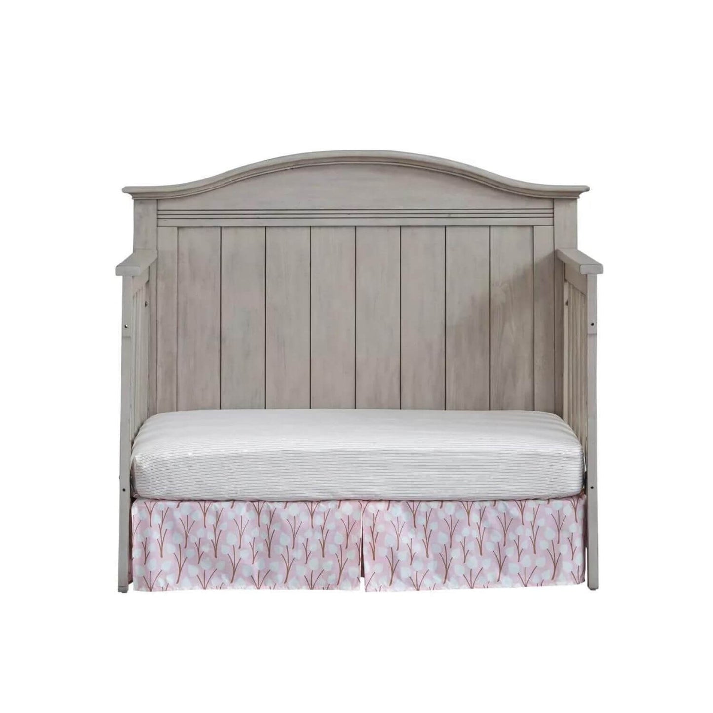 Soho Baby Chandler 4-in-1 Convertible Crib | Stone Wash - Front View of Daybed