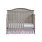 Soho Baby Chandler 4-in-1 Convertible Crib | Stone Wash - Front View of Toddler Bed