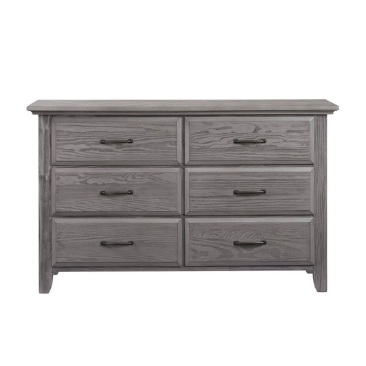 Soho Baby Chandler 6-Drawer Dresser | Graphite Gray - Front View of Product