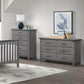 Soho Baby Chandler 6-Drawer Dresser | Graphite Gray - Lifestyle
