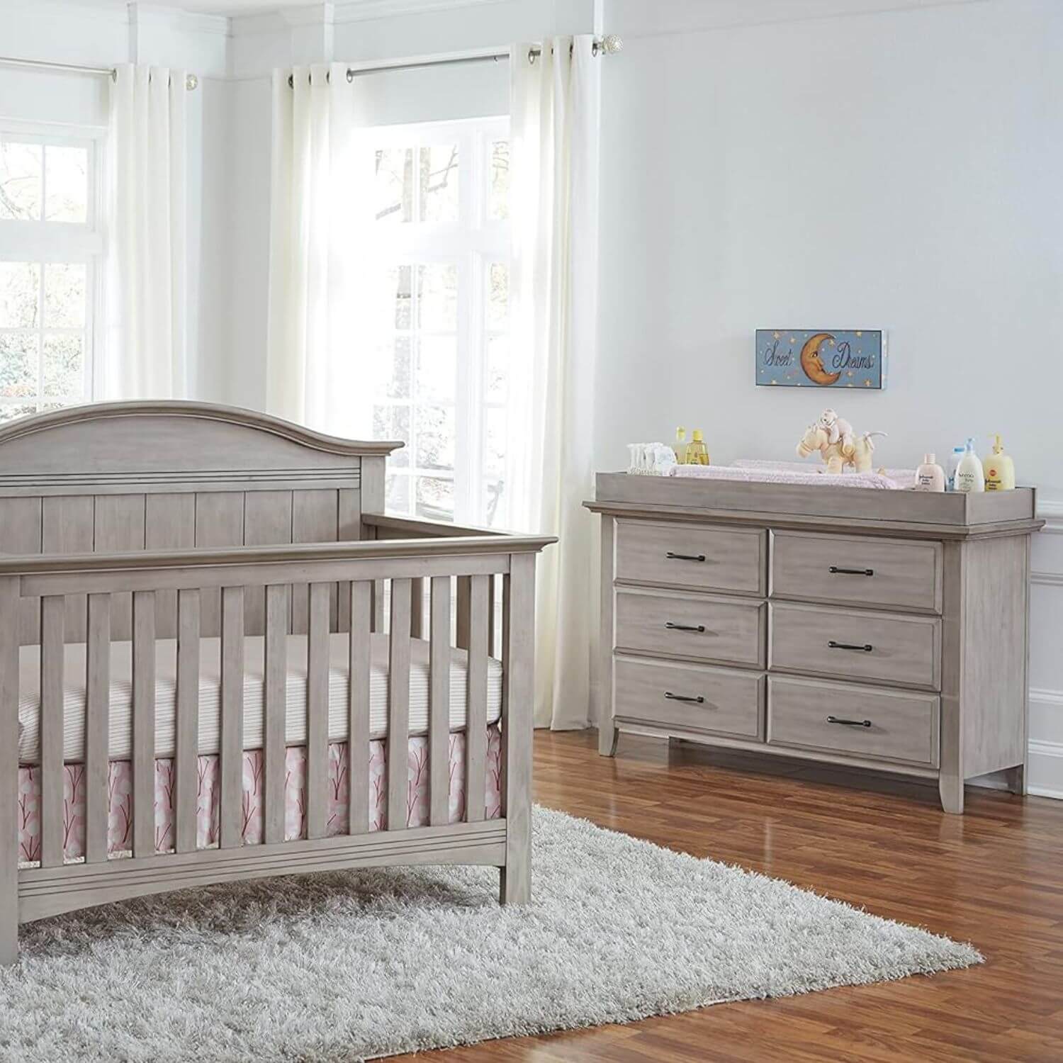 Soho Baby Chandler 6-Drawer Dresser | Stone Wash - Lifestyle