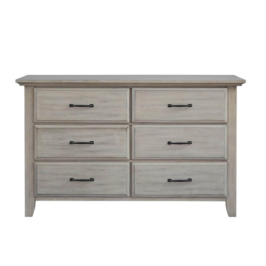 Soho Baby Chandler 6-Drawer Dresser | Stone Wash - Front View of Product