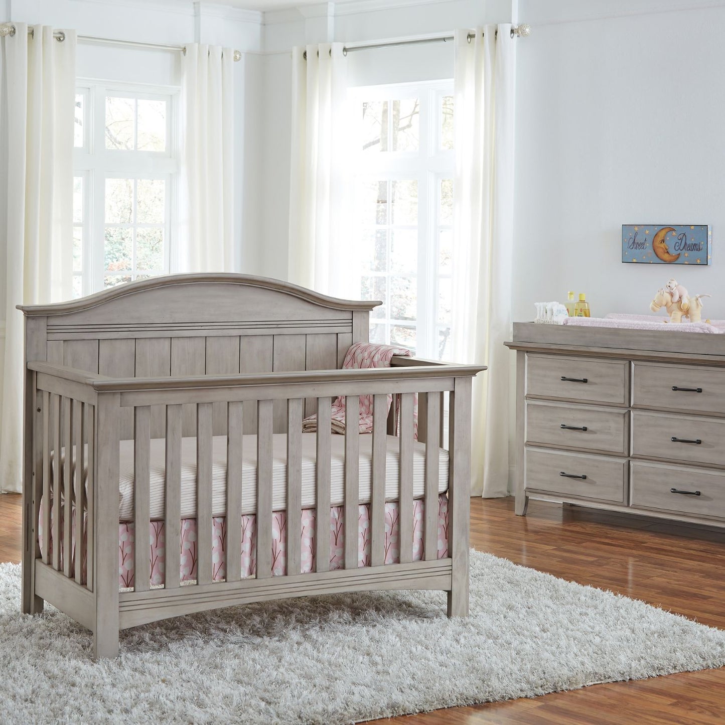 Soho Baby Chandler Full Bed Conversion Kit | Stone Wash - lifestyle