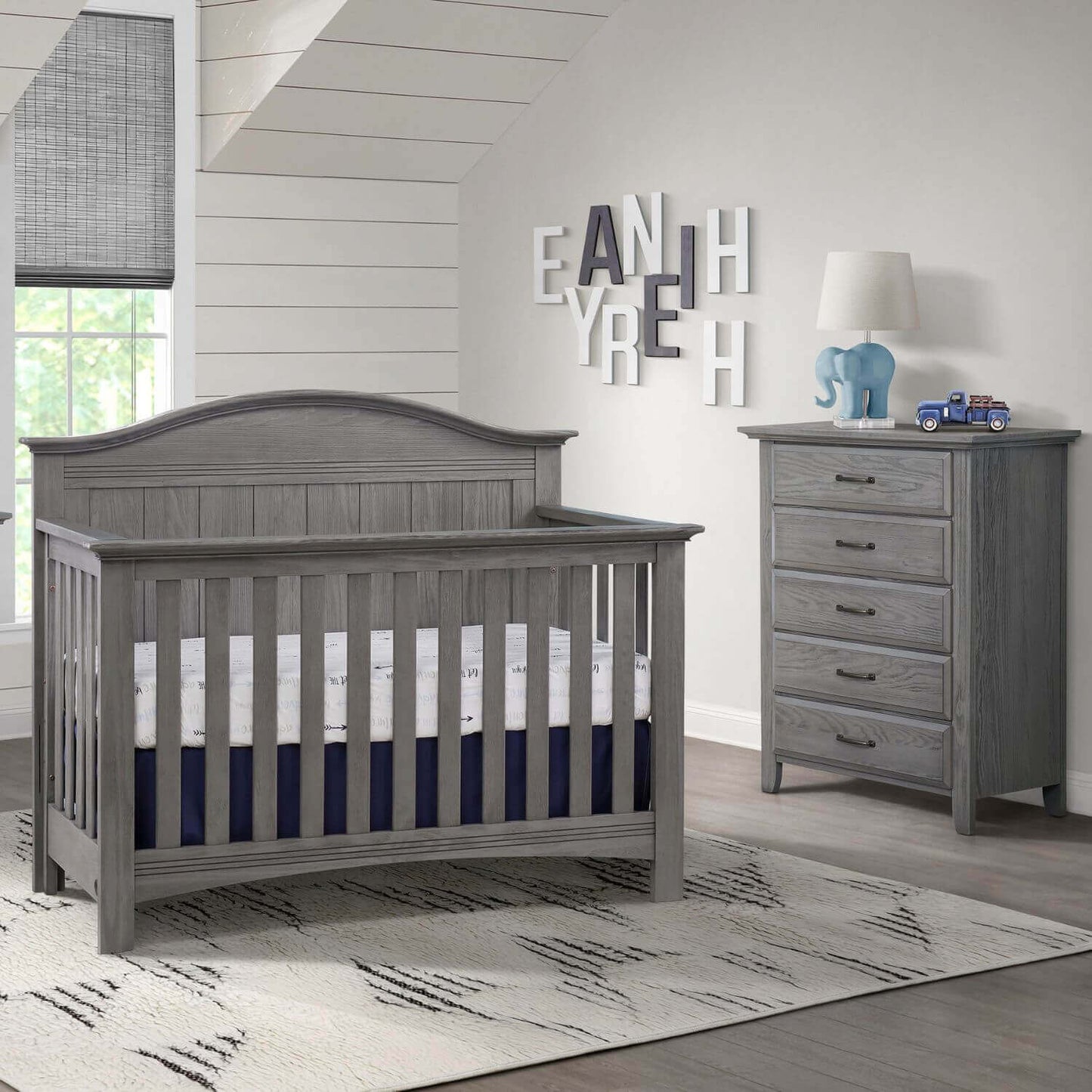 Soho Baby Chandler Guard Rail | Graphite Gray - lifestyle