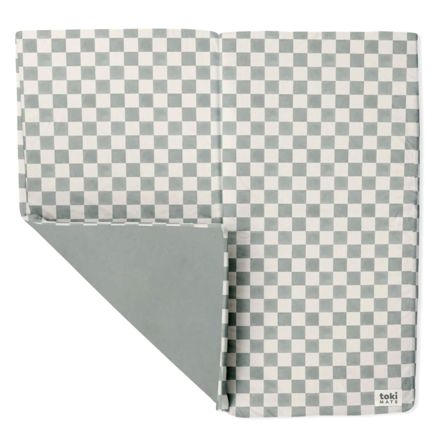 Toki Kids Checker Matcha Organic Cotton Mat - Standard