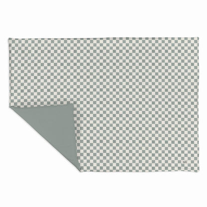 Toki Kids Checker Matcha Organic Cotton Mat - Epic