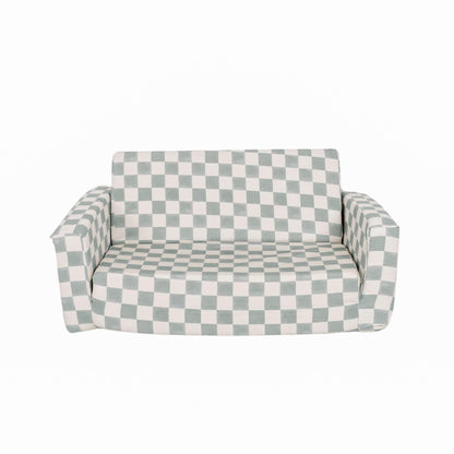 Toki Kids Checker Matcha Play Couch