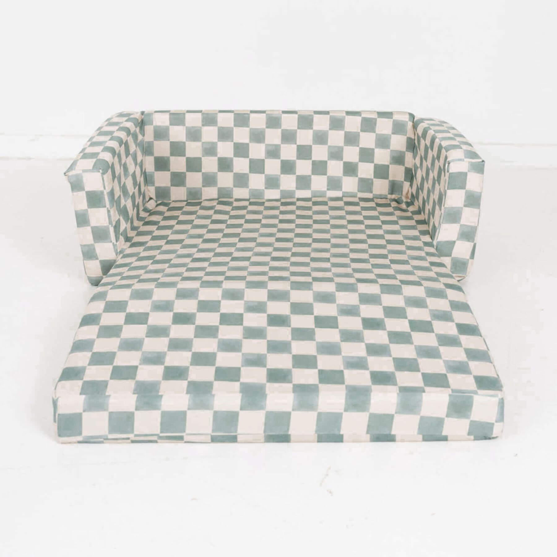 Toki Kids Checker Matcha Play Couch