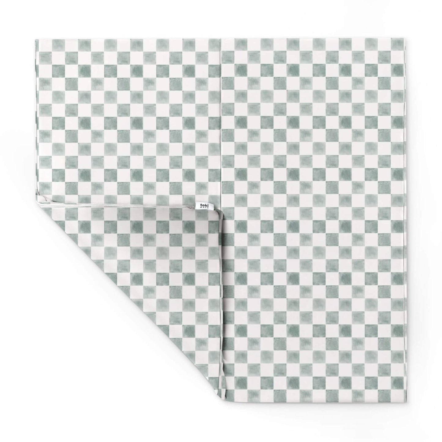 Toki Kids Checker Matcha Vegan Leather Mat
