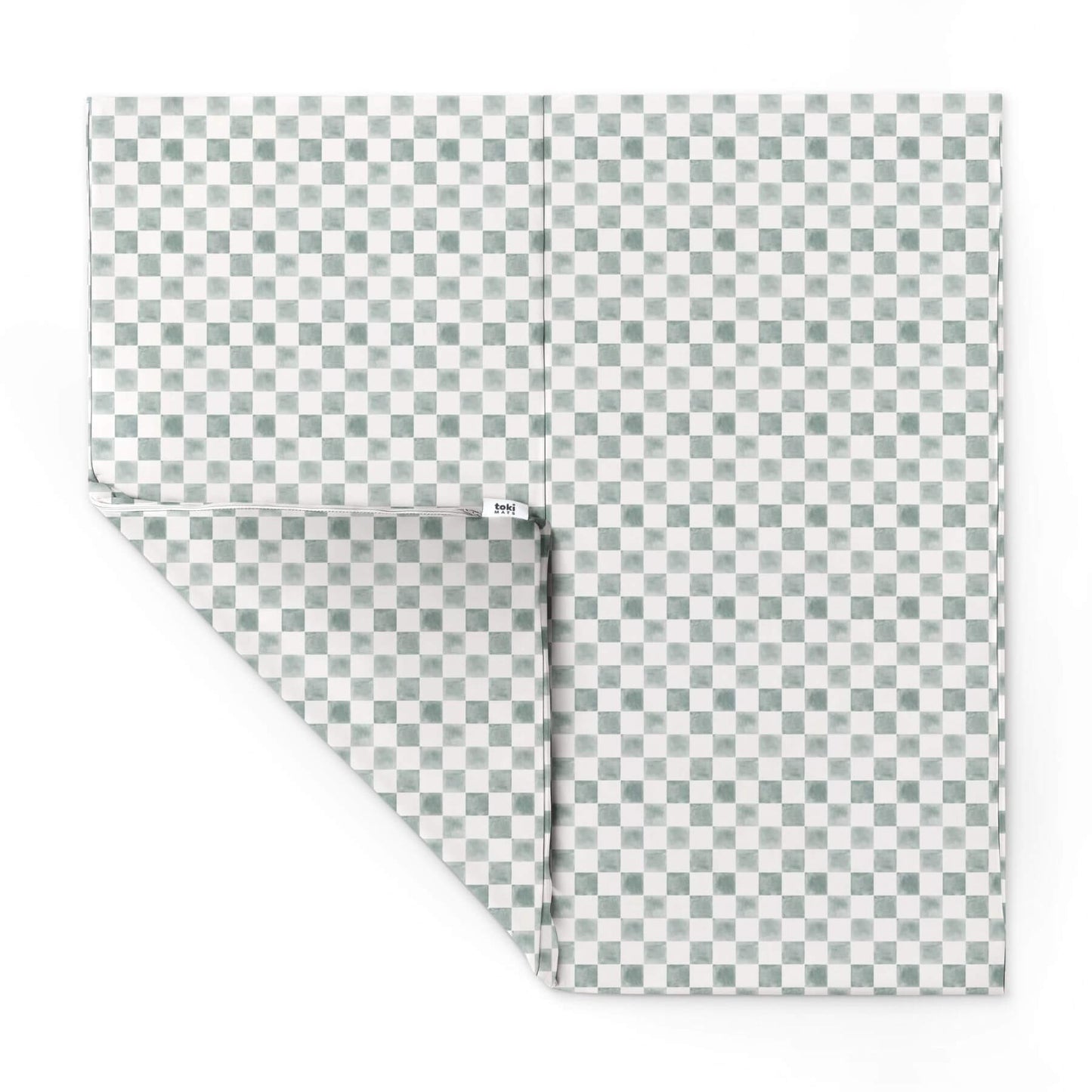 Toki Kids Checker Matcha Vegan Leather Mat