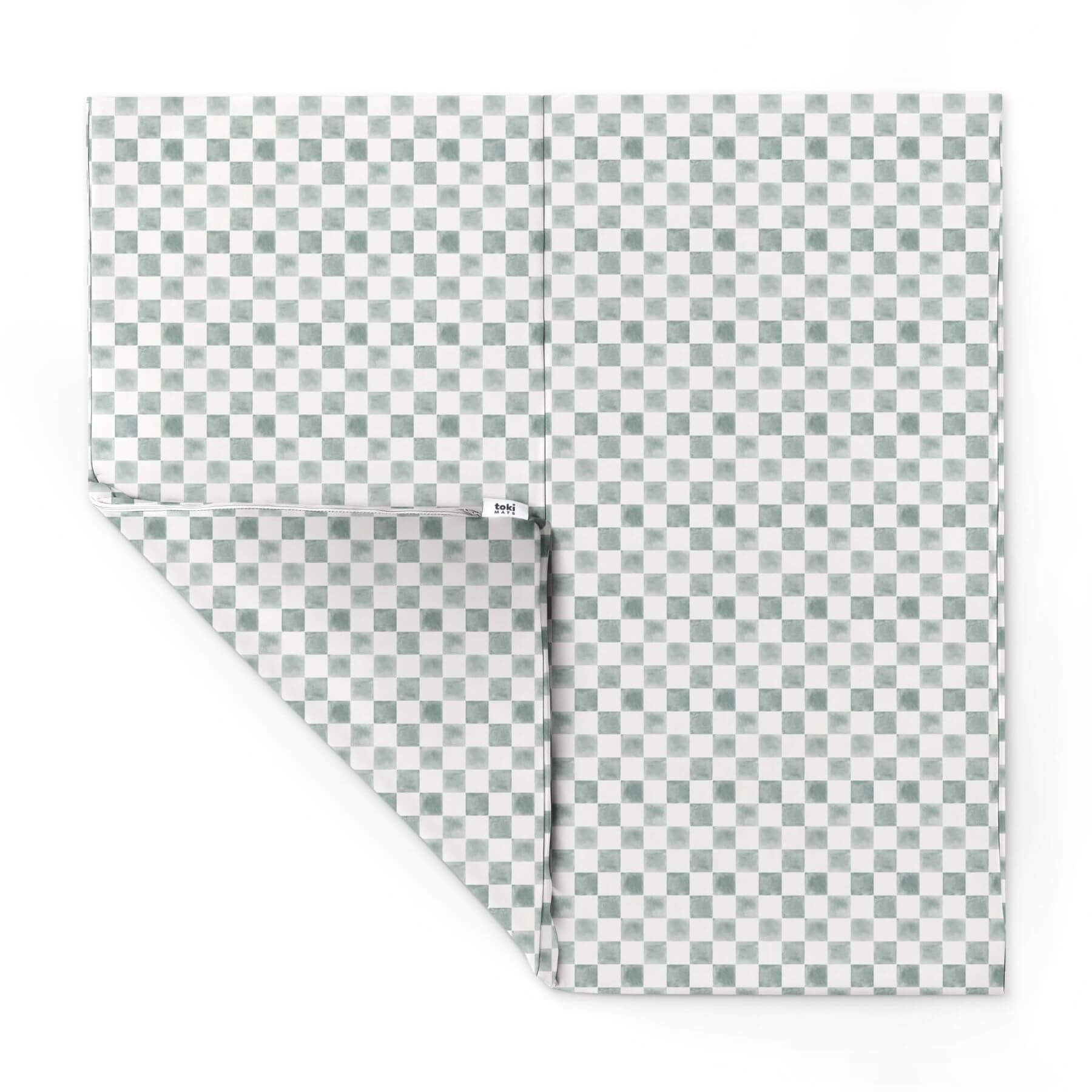 Toki Kids Checker Matcha Vegan Leather Mat