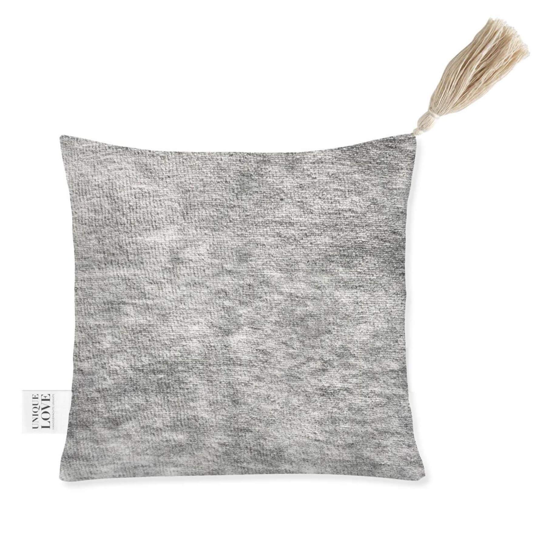 Unique Love Design Cherry Stone Pillow Light Grey