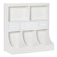 HOMCOM Children Display Bookshelf with Toy Storage Organizer White