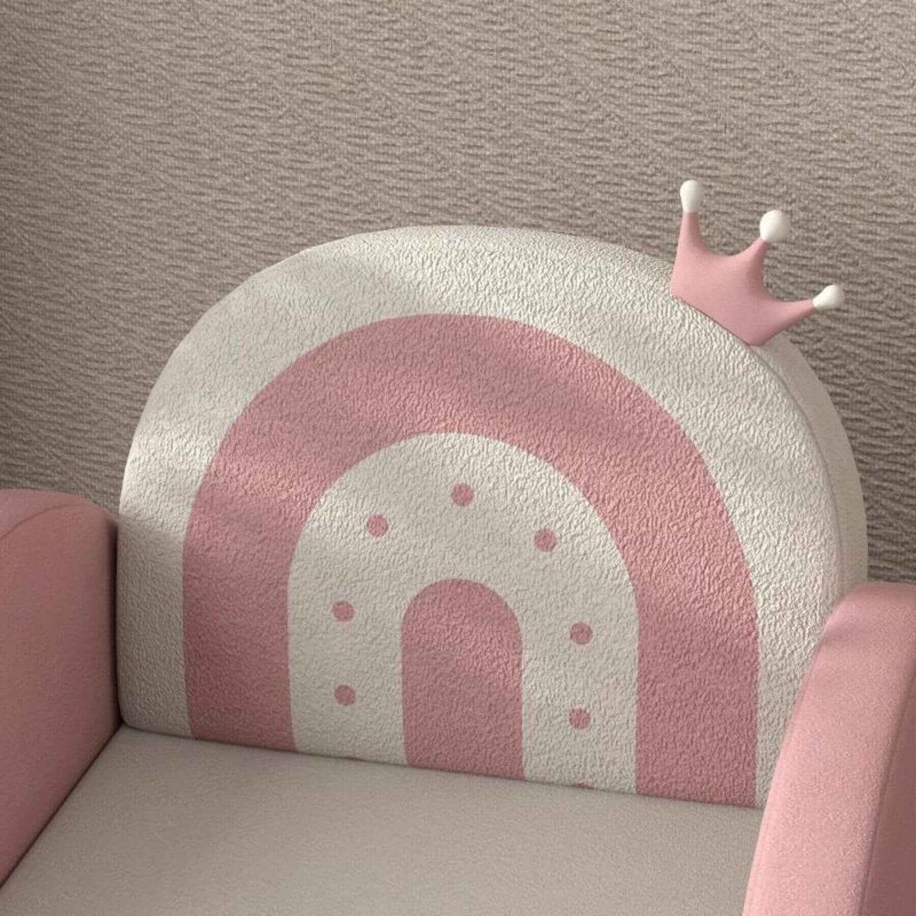 Detail of Qaba Children's Armchair Rocker for Bedroom, Playroom, Pink