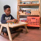 Kid Playing at RAD Children's Furniture Chowki Table