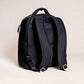 Back Side View of JuJuBe Classic Diaper Backpack Black