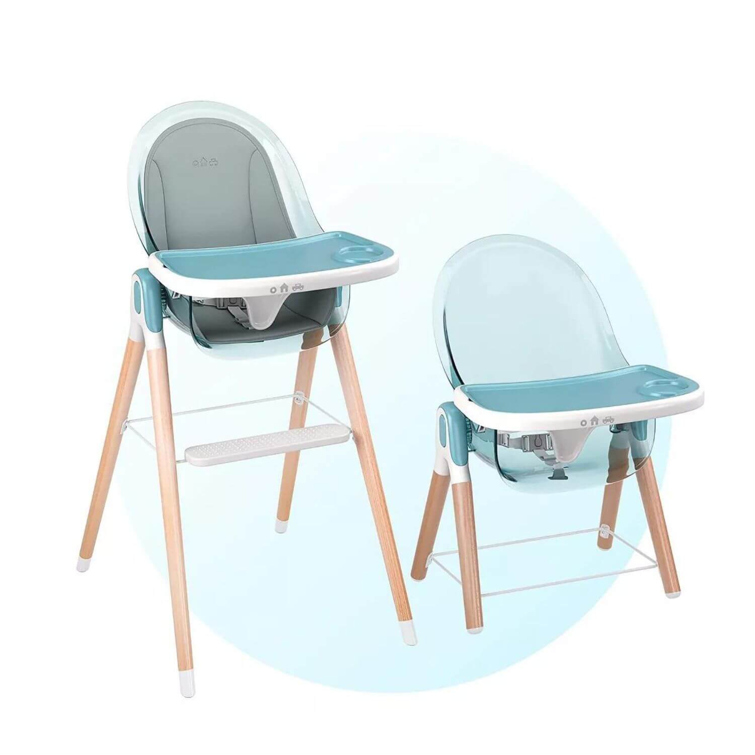 Children Of Design 6 in 1 Classic High Chair in Blue