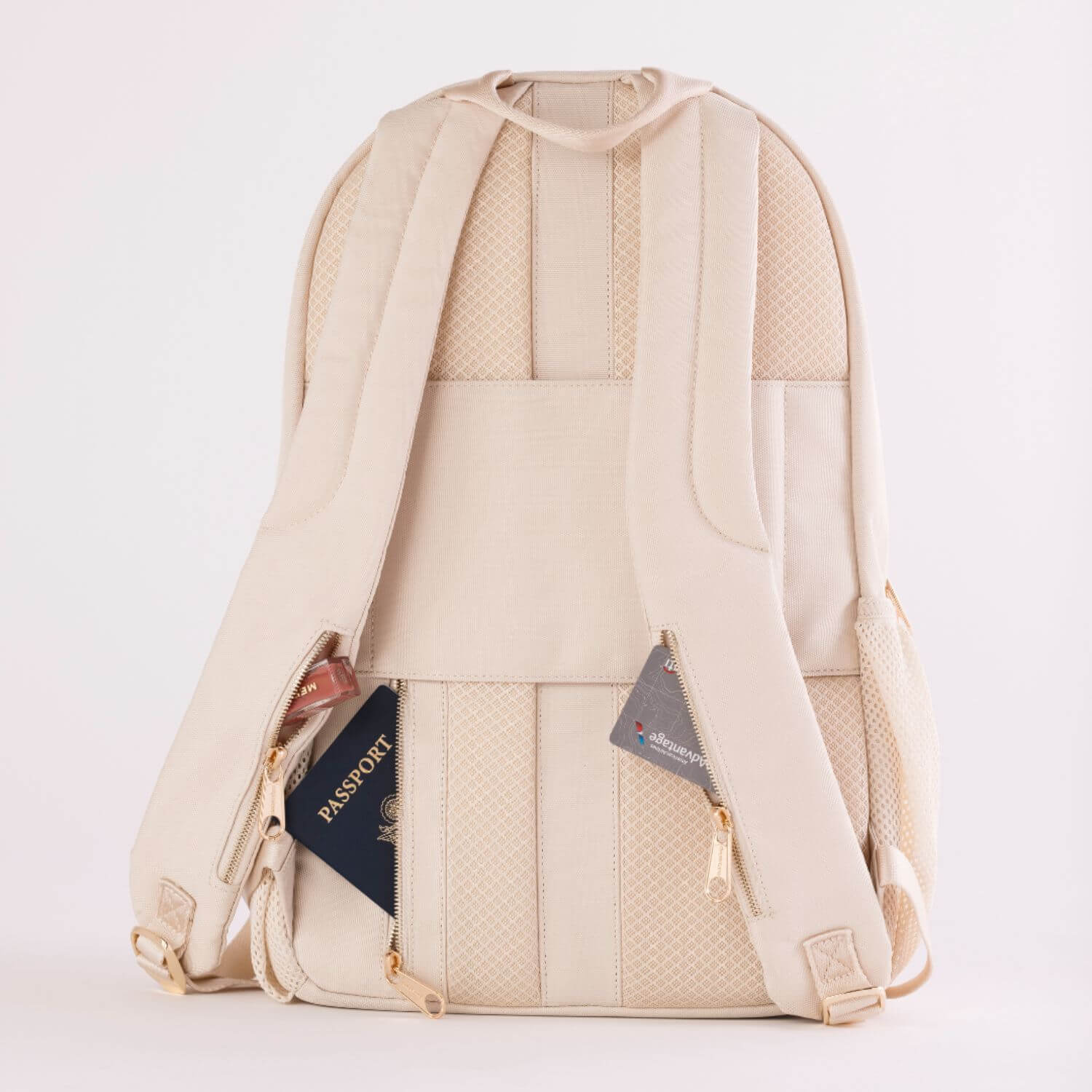 Back of augustnoa Classic Noa Backpack Cream