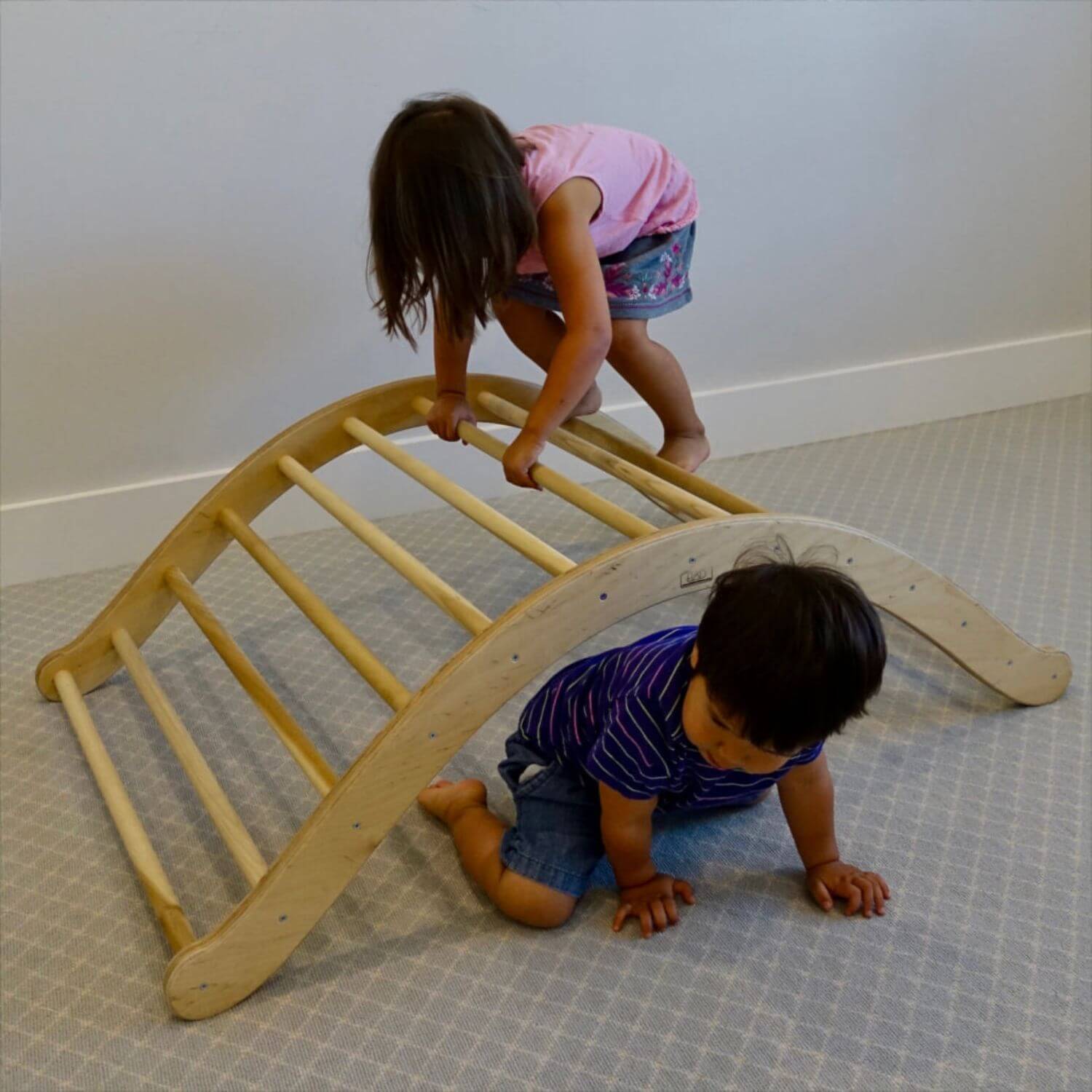 Kids Playing RAD Children's Furniture Climbing Arch