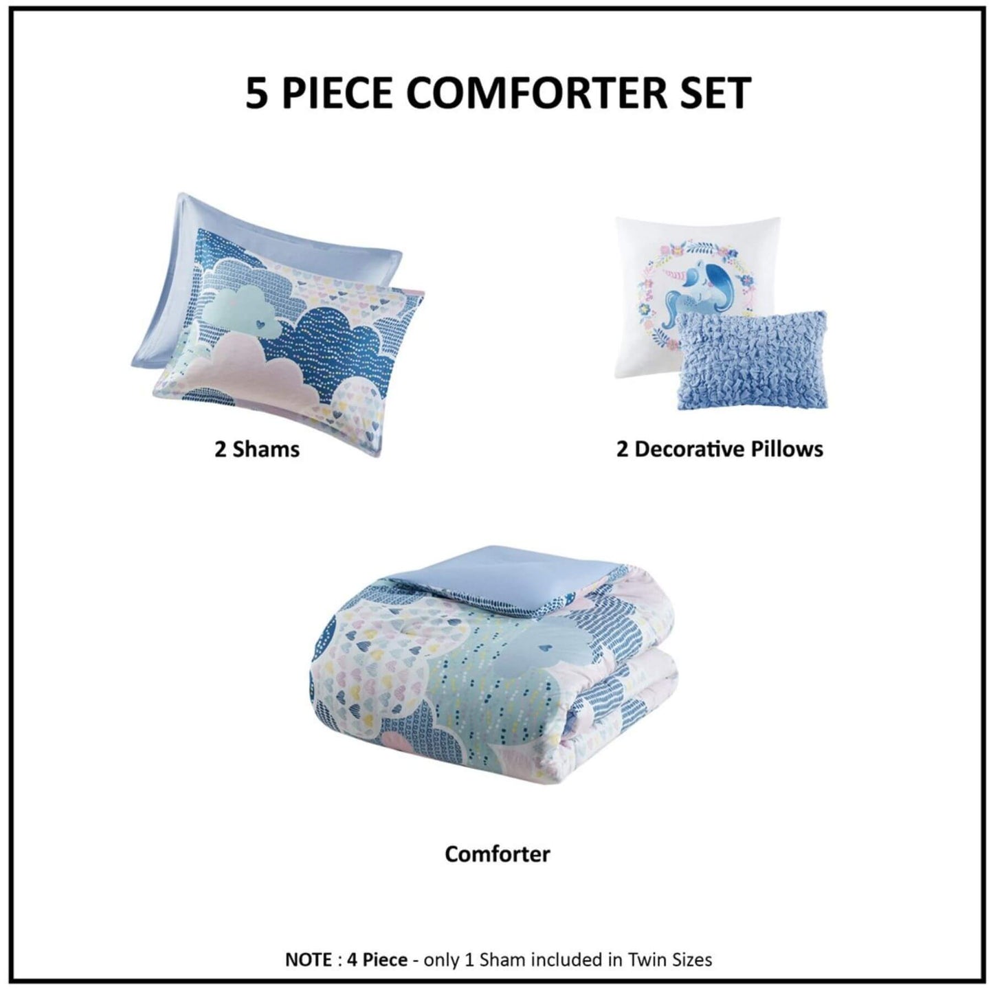 Cloud Cotton Printed Comforter Set